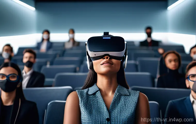 심리치료 VR의 비용 및 효용 분석 - **A Serene Escape in Virtual Reality:** A person, gender-neutral, wearing comfortable, modest everyd...